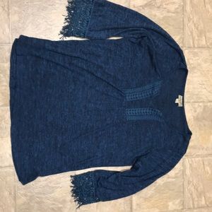 One World marbled knit sweater XL. EUC.